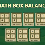 Élesítsd az elméd a Matematikai Doboz Egyensúly játékkal, egy szórakoztató számkirakóval. Cserélj blokkokat, hogy egyenlővé tedd az összegeket, és teszteld…