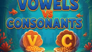Test your knowledge and speed by identifying vowels and consonants in this fun educational game. Sharpen your language skills and see how high you can score.