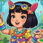 Engedd szabadjára kreativitásodat ebben az élénk színező játékban. Válassz számos dzsungeljelenet közül, és keltsd életre őket gazdag színpalettával. Kezdj el…