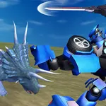 Vezess egy erős mech harcost, és küzdj meg óriás dinoszauruszok hullámai ellen. Gyűjts érméket, hogy fejleszd támadásodat és életerődet, és urald az arénát.