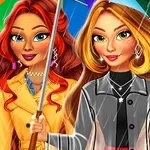 Tervezz tökéletes esős napi öltözéket! Keverj és párosíts aranyos kabátokat, csizmákat, esernyőket a borongós időre. Légy stylist, alkoss mesés outfiteket…