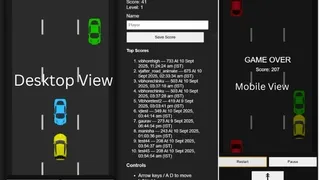 Ülj a volán mögé egy izgalmas, végtelen versenyjátékban! Száguldj át a forgalmas sávokon, kerüld ki az akadályokat, és nézd meg, meddig maradhatsz életben a…
